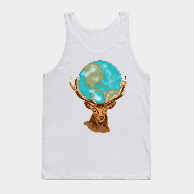 Dear Deer Tank Top by ckaya